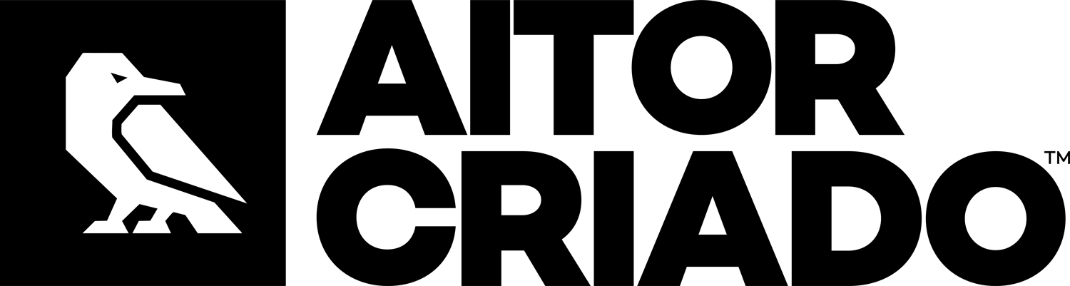aitor criado logo black
